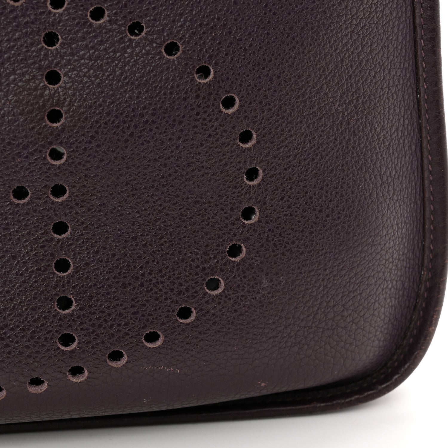 Hermes Taurillon Clemence Evelyne PM Raisin 10 of 12