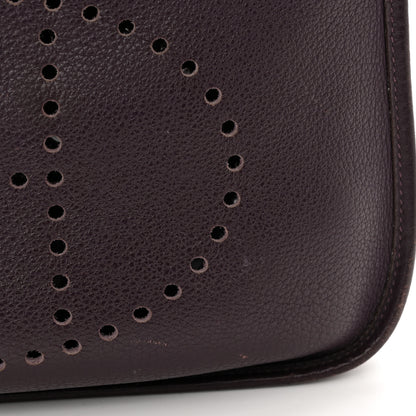 Hermes Taurillon Clemence Evelyne PM Raisin 10 of 12