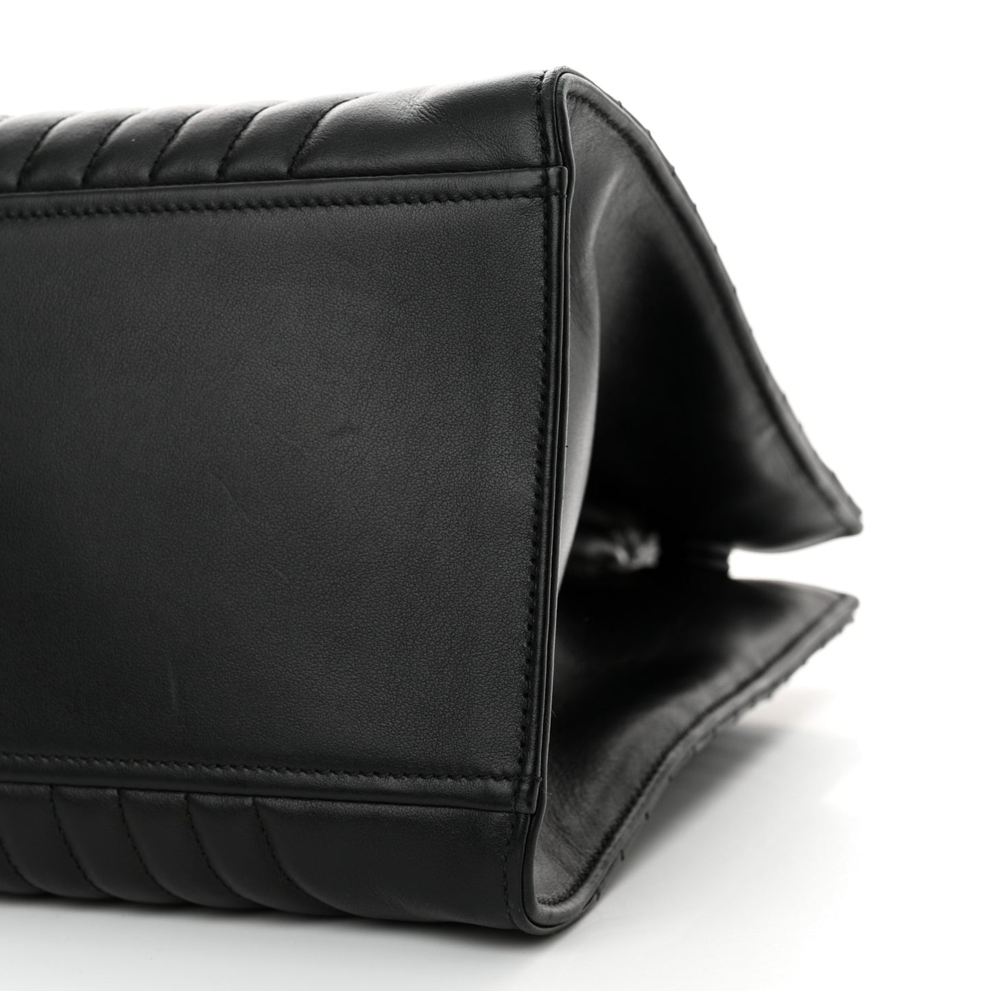 Soft Calfskin Impunture Diagramme Tote Black