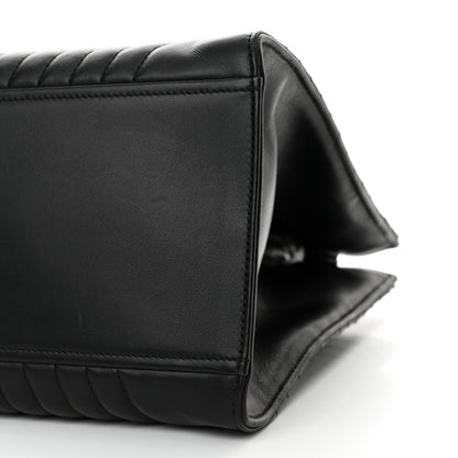 Prada Soft Calfskin Impunture Diagramme Tote Black 10 of 11