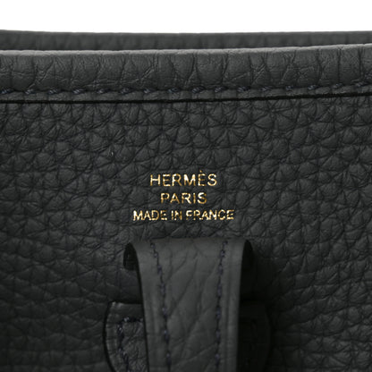 Hermes Taurillon Clemence Evelyne TPM Gris Misty 6 of 11