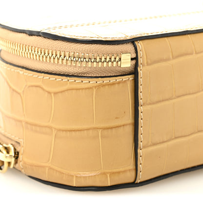 Chloe Calfskin Crocodile Embossed Mini C Vanity Bag Honey Gold 10 of 11