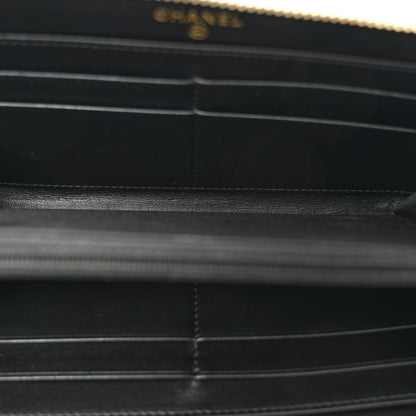 Chanel Caviar Quilted Filigree Zip Around Wallet Black 5 of 12