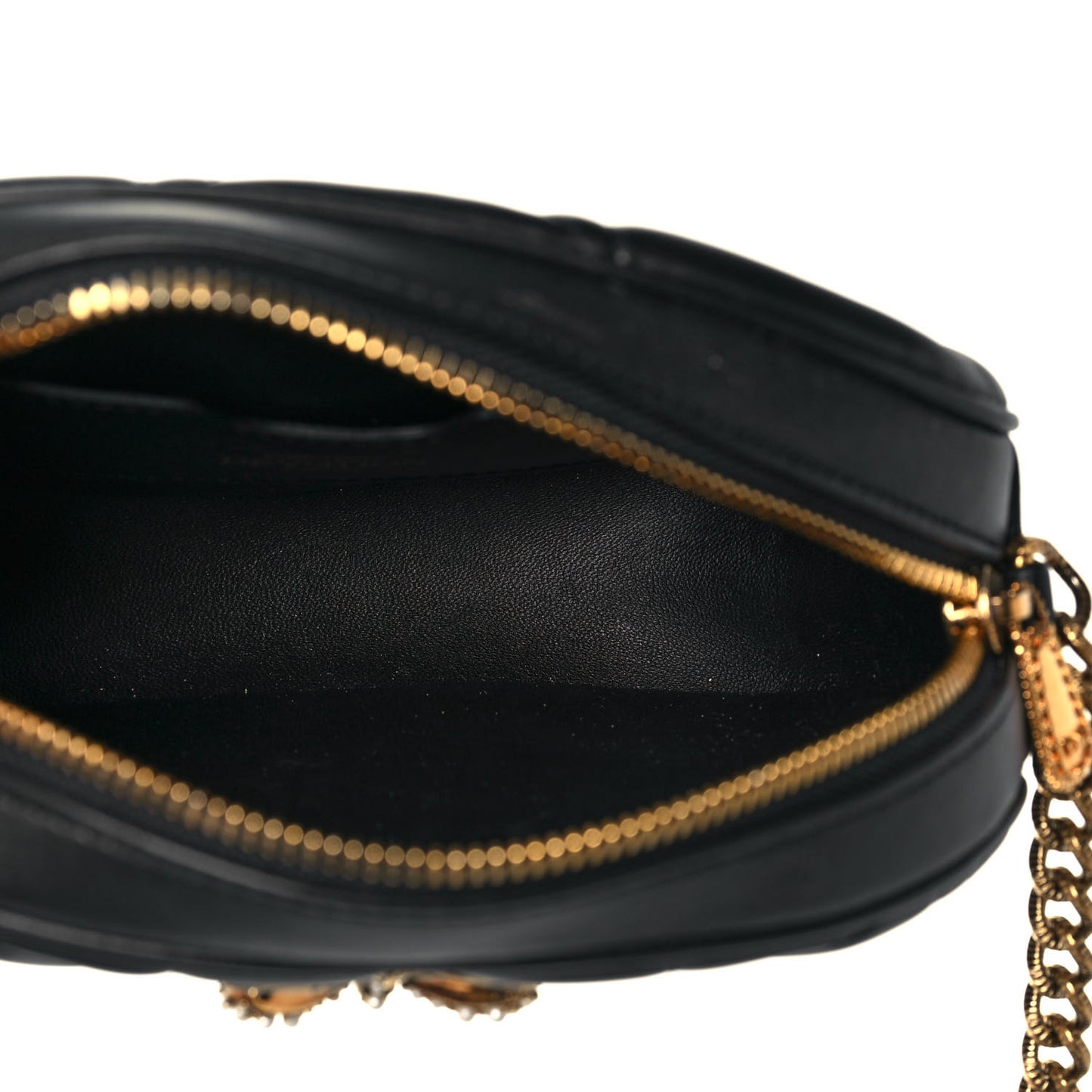 Smooth Calfskin Mini Devotion Camera Bag Black