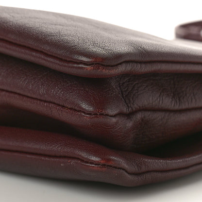 Celine Lambskin Large Trio Crossbody Bag Burgundy 11 of 11