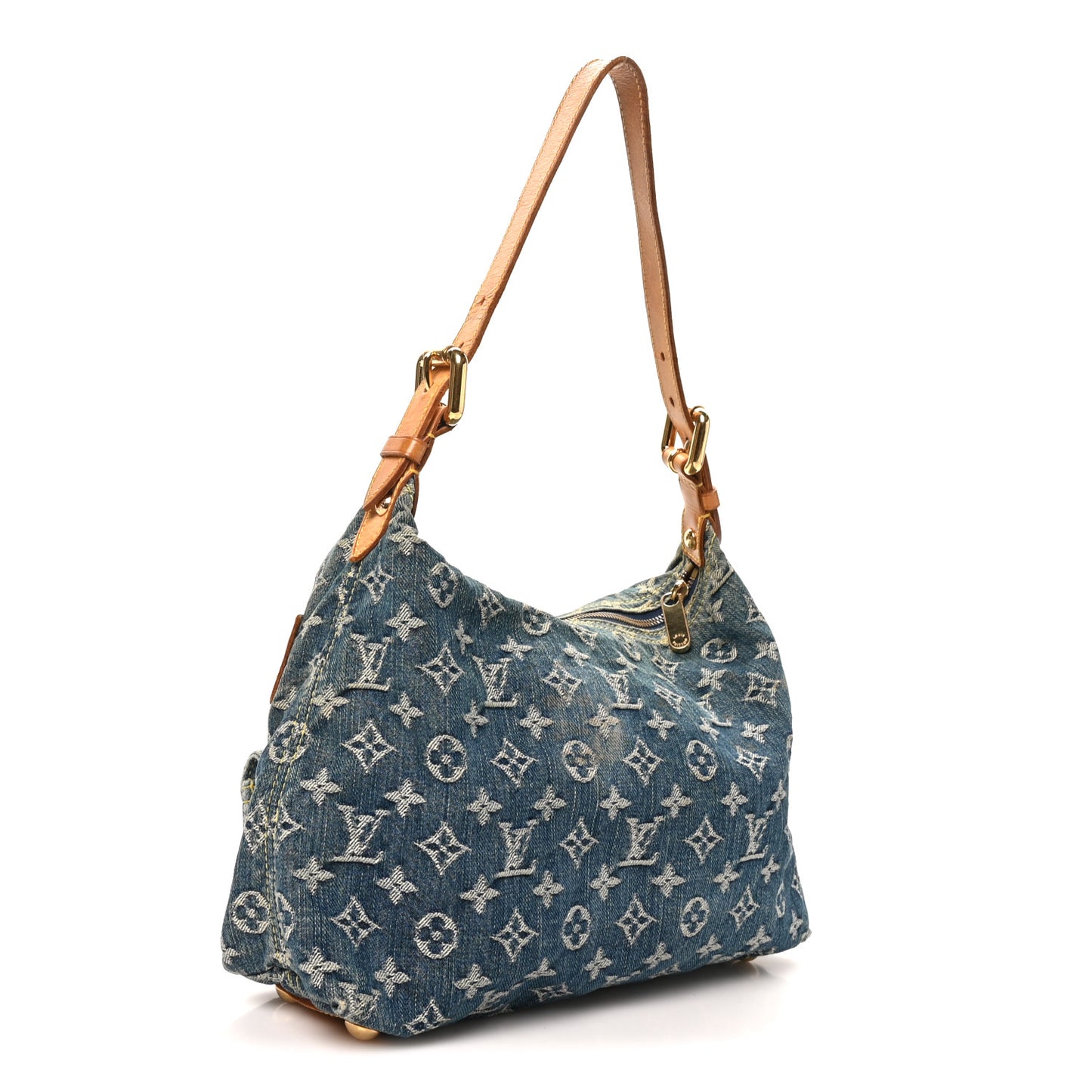 Monogram Denim Baggy PM Blue Blue