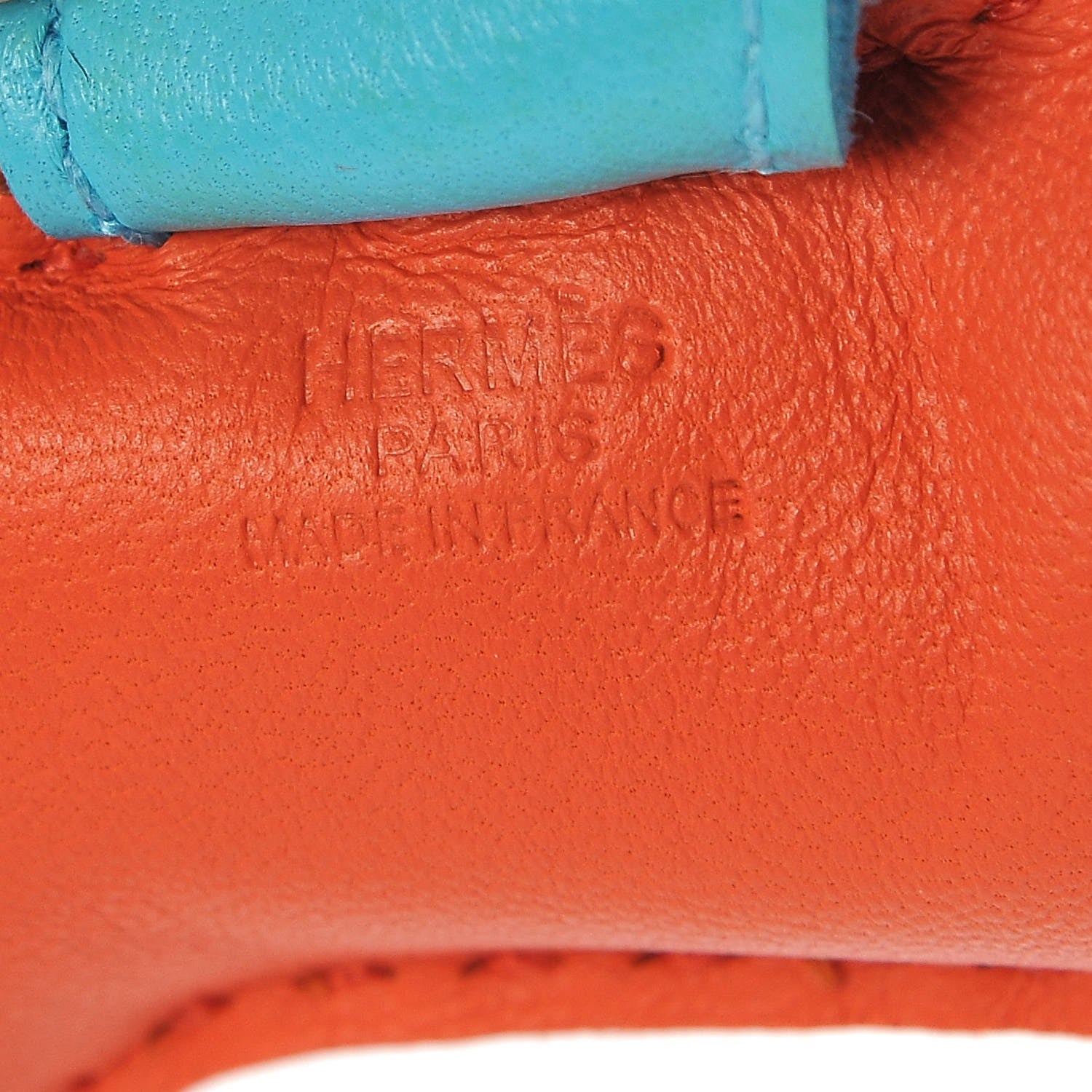 Hermes Milo Lambskin Grigri Rodeo Horse Bag Charm PM Orange Poppy Rose Azalee Bleu Azteque 3 of 4