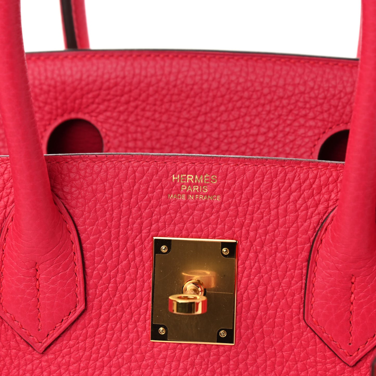 Taurillon Clemence Birkin 30 Rose Extreme