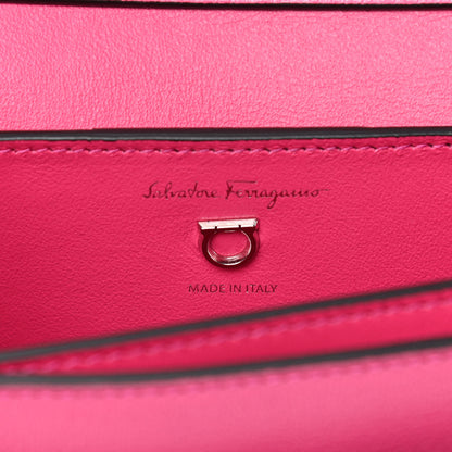 Salvatore Ferragamo Goatskin Gancini Crossbody Bag Fuxia 6 of 14