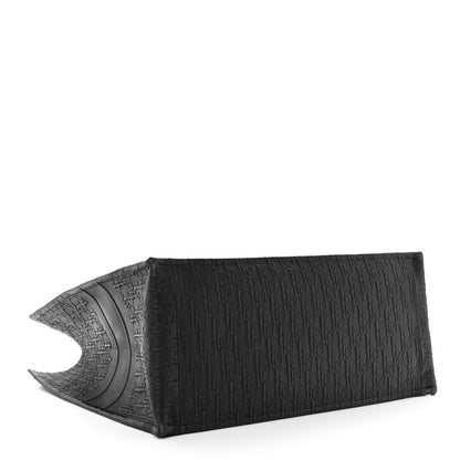 Christian Dior Oblique Calfskin Embossed Large Book Tote Black 4 of 13