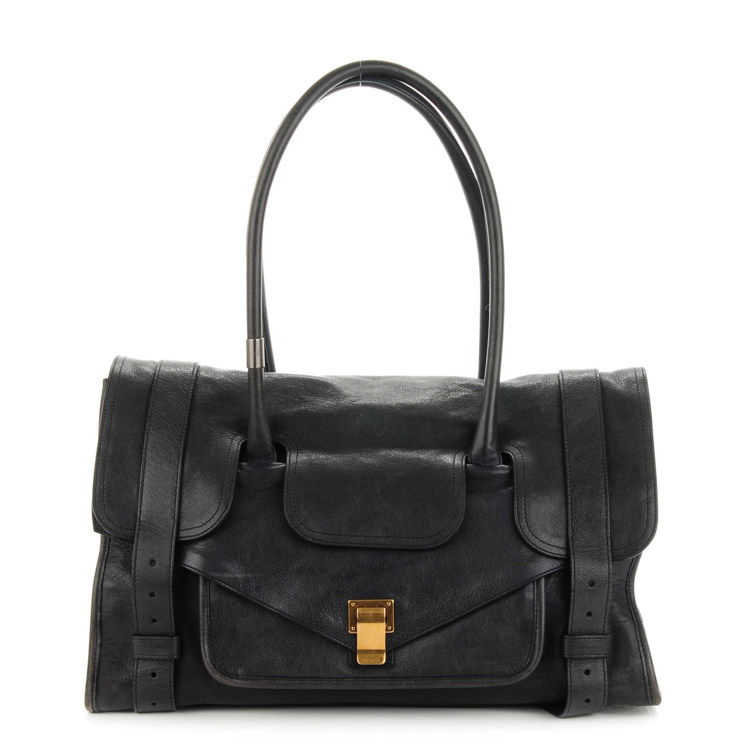 Proenza Schouler Lambskin PS1 Small Keep All Midnight 1 of 9
