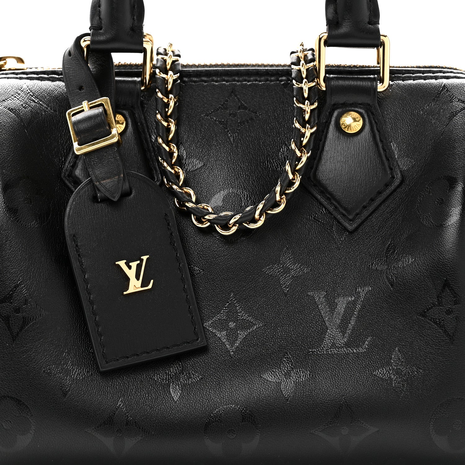 Louis Vuitton Monogram Ink Speedy BB Black 7 of 10