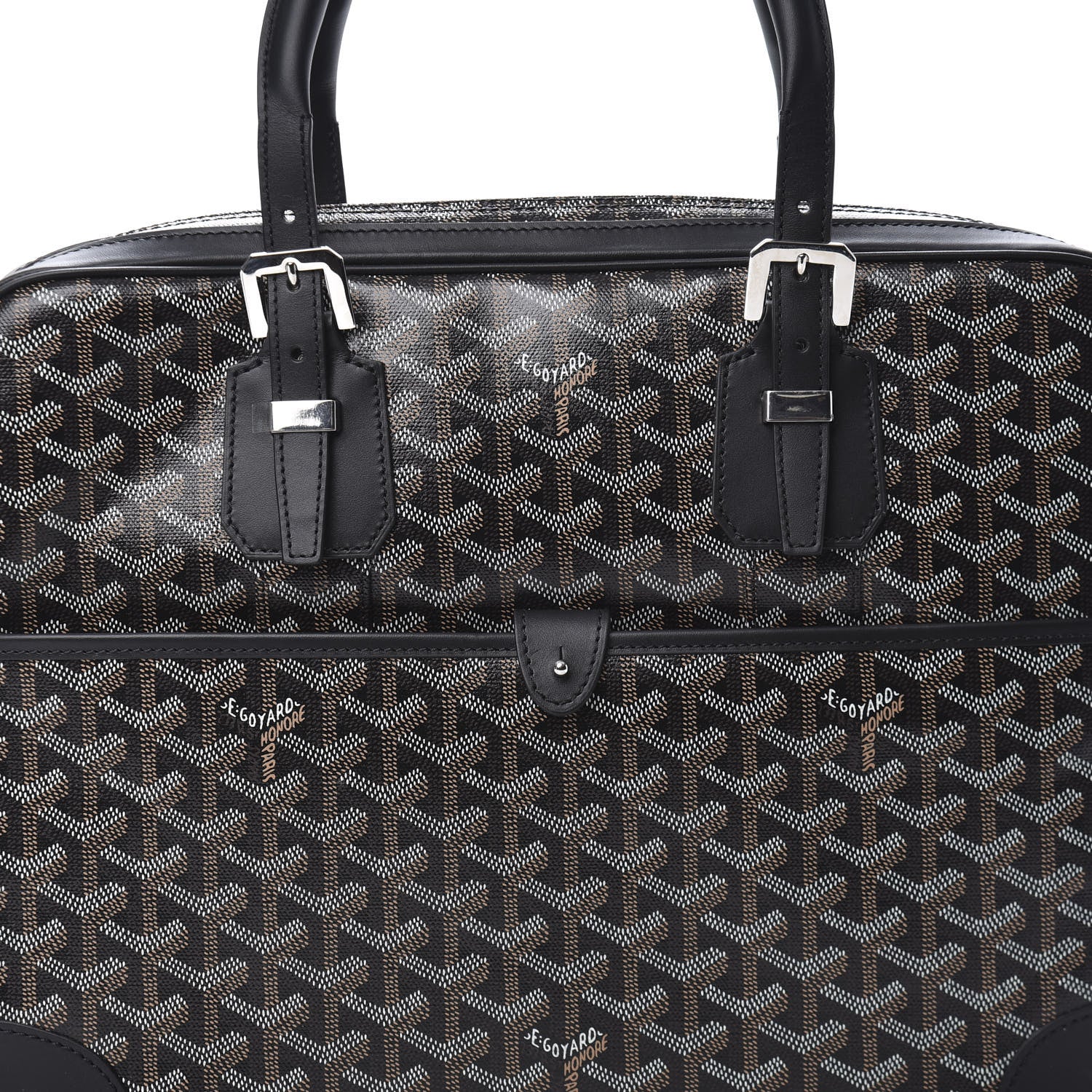 Goyard Goyardine Ambassade PM Briefcase Black 7 of 9