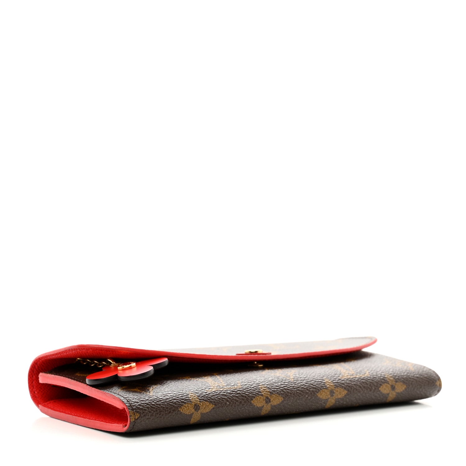 Louis Vuitton Monogram Bloom Flower Emilie Wallet Coquelicot 4 of 7