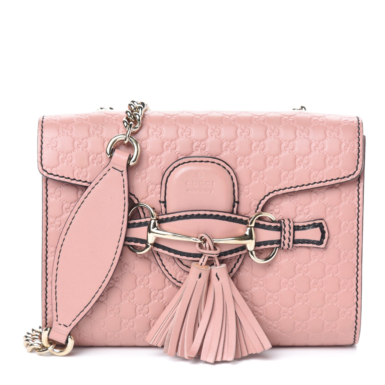 Gucci Microguccissima Mini Emily Shoulder Bag Soft Pink 1 of 10