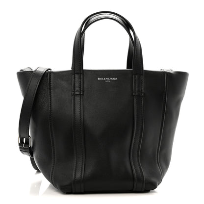 Balenciaga Calfskin XS Laundry Cabas Tote Black 1 of 14
