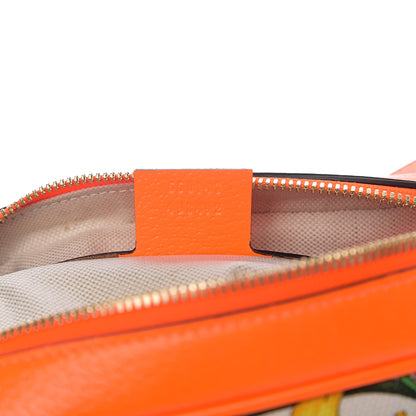 Gucci Canvas Flora Floral Shoulder Bag White Orange Fluo 6 of 9
