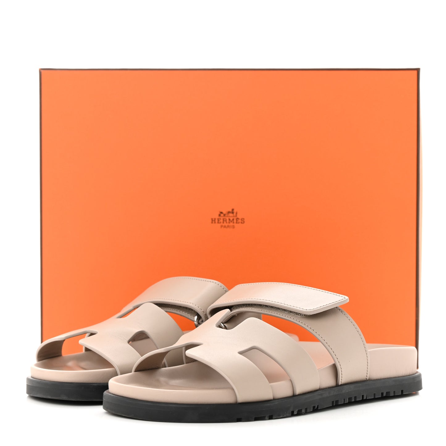 Calfskin Womens Chypre Sandals 35 Beige Mastic
