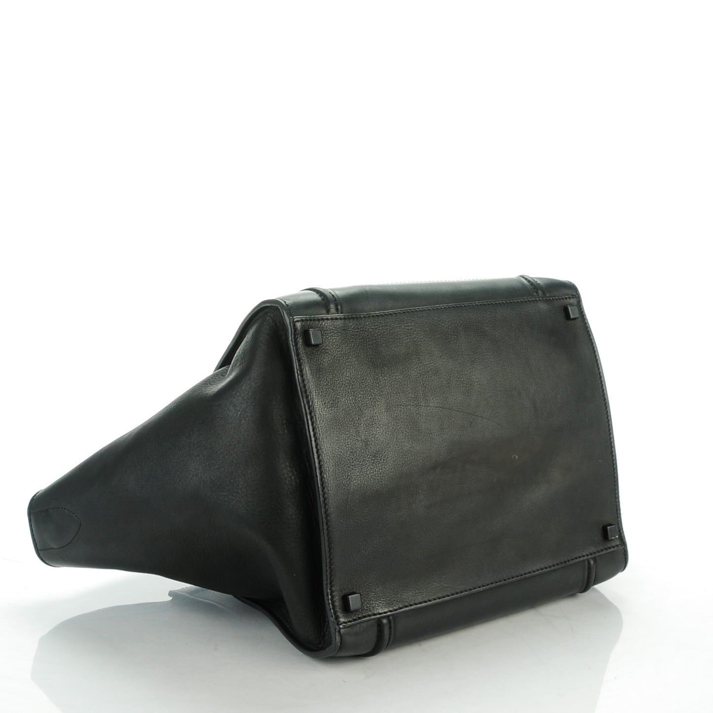 Supple Calfskin Medium Phantom Luggage Black
