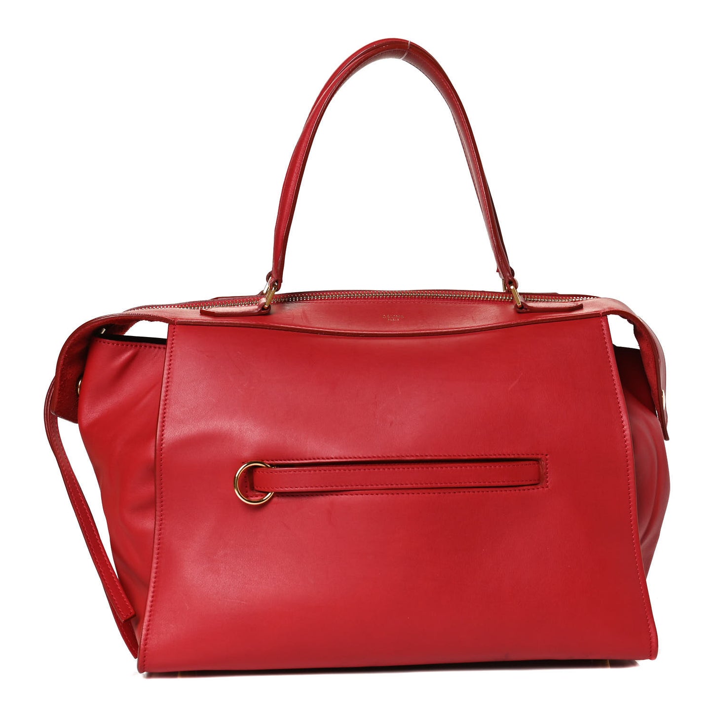 Bullhide Calfskin Medium Ring Bag Red