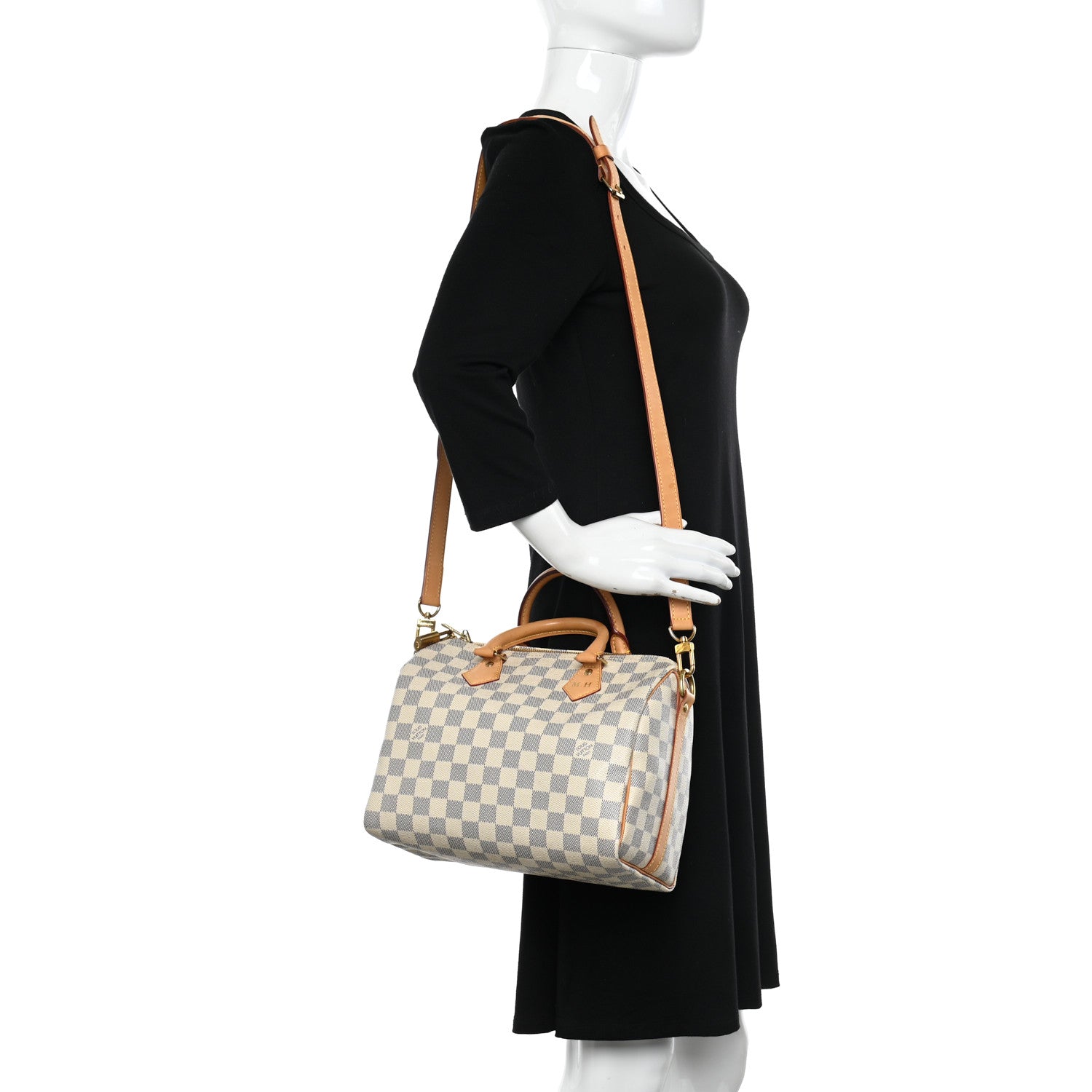 Louis Vuitton Damier Azur Speedy Bandouliere 25 2 of 13