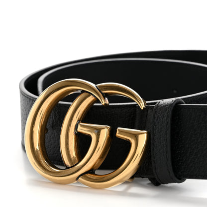 Gucci Textured Calfskin Double G 40mm Belt 75 30 Black 6 of 6
