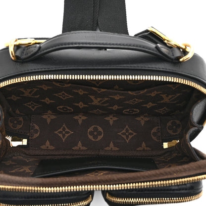 Louis Vuitton Calfskin Monogram Embossed Utility Crossbody Black 5 of 9