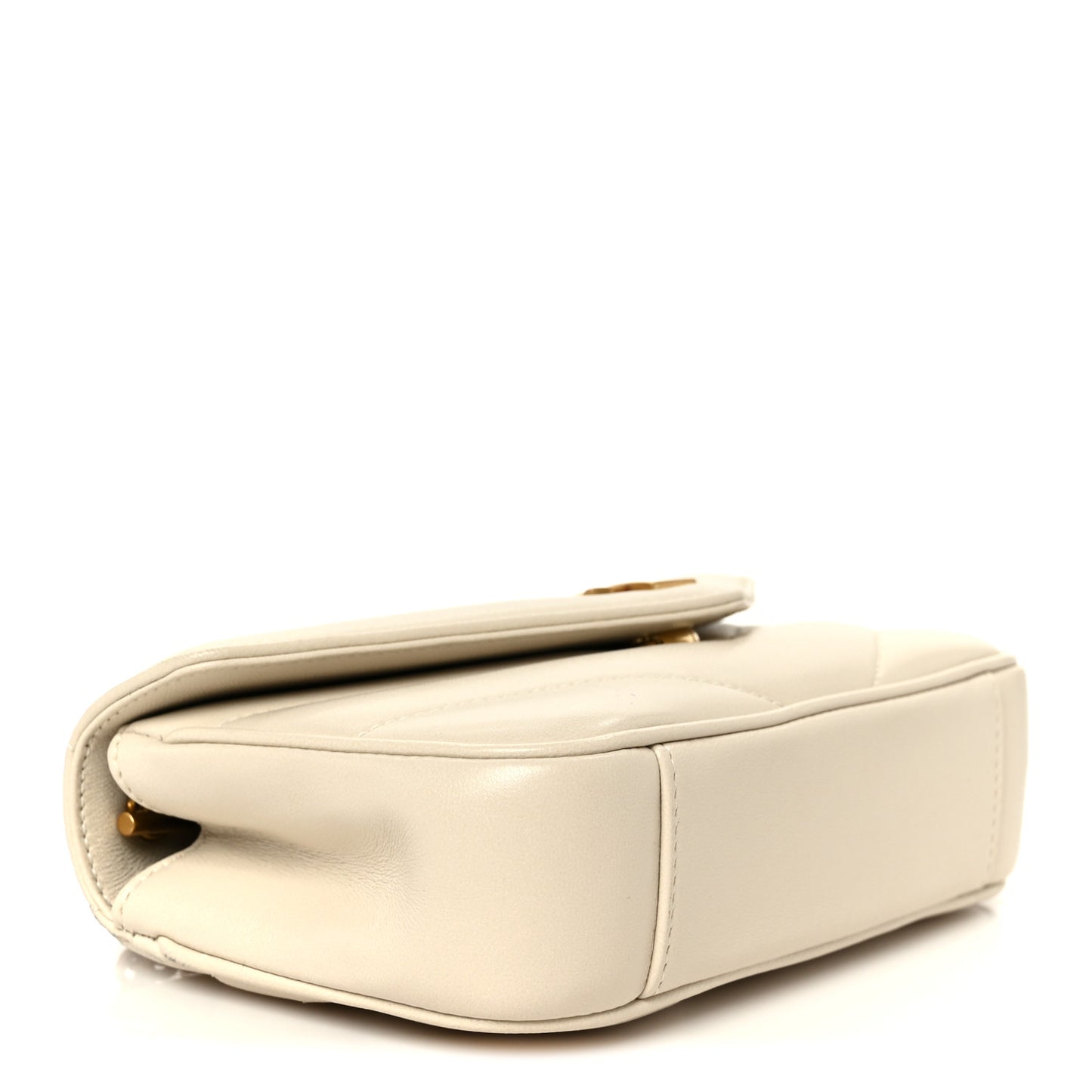 Lambskin Chevron Quilted Mini LouLou Crema Soft