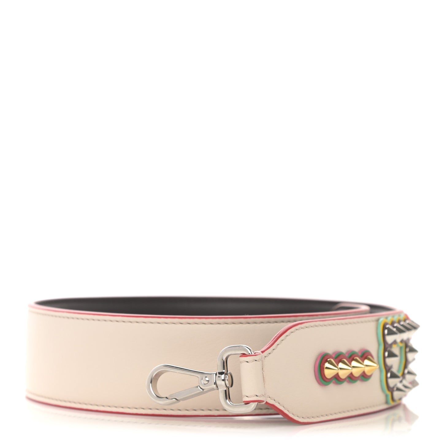 Vitello Dolce Fun Fair Metal Studded Strap You Camelia Multicolor