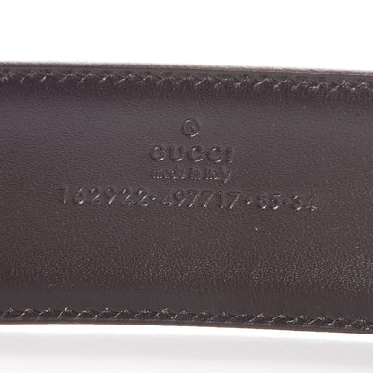 Gucci Calfskin Suede Interlocking G Belt 85 34 Brown 4 of 10