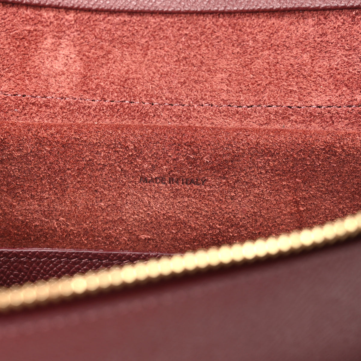 Grained Calfskin Micro Belt Bag Plum