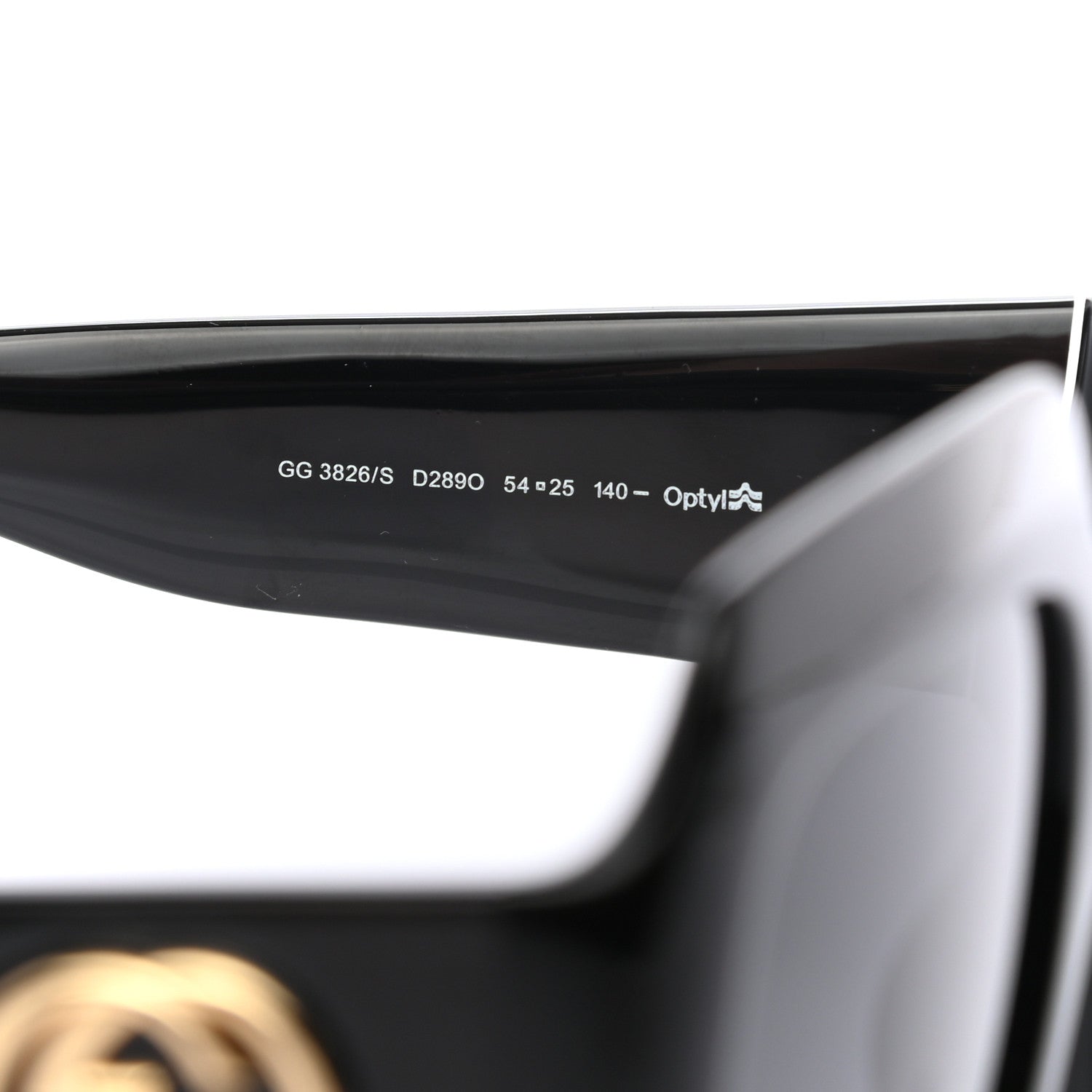 Gucci Acetate Square Frame Sunglasses GG3826S Black 6 of 7