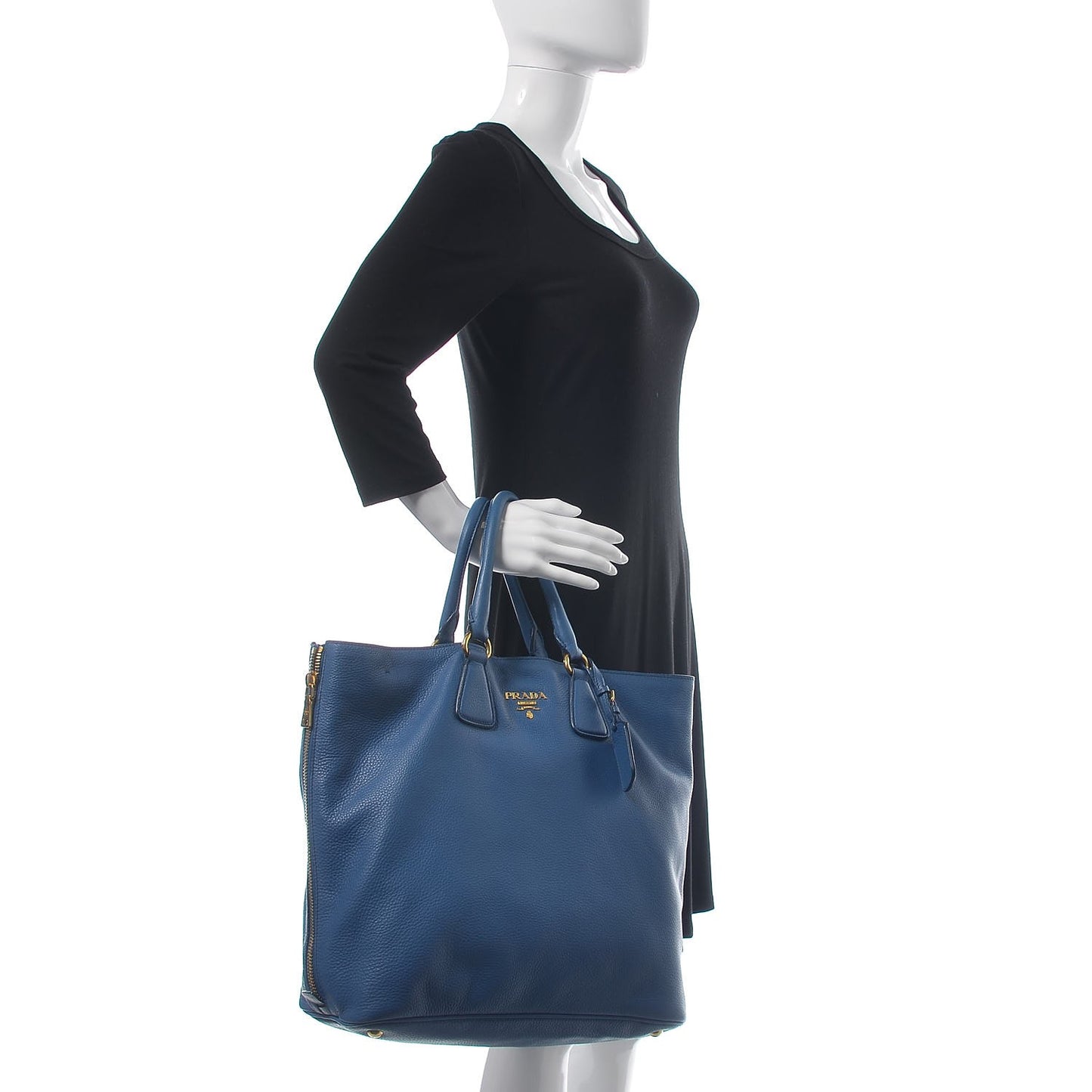 Vitello Daino Tote Cobalto