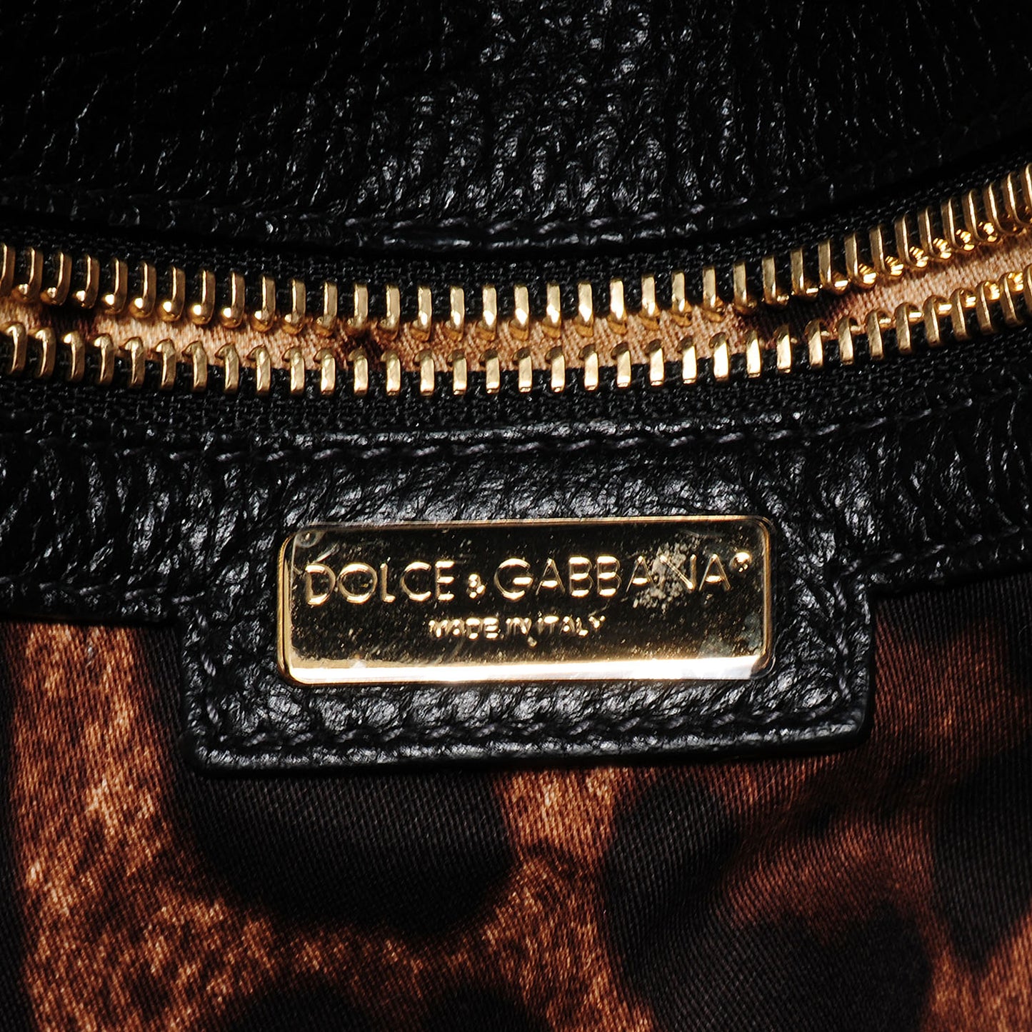 Grained Deerskin Medium Miss Sicily Satchel Black