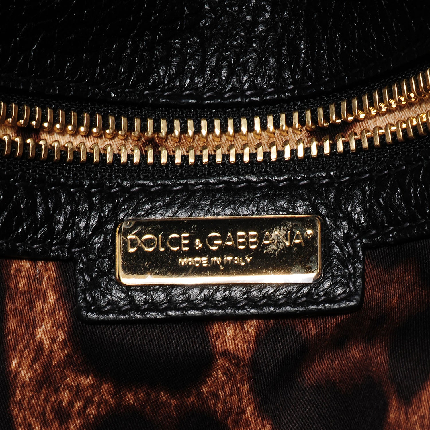 Dolce & Gabbana Grained Deerskin Medium Miss Sicily Satchel Black 7 of 11