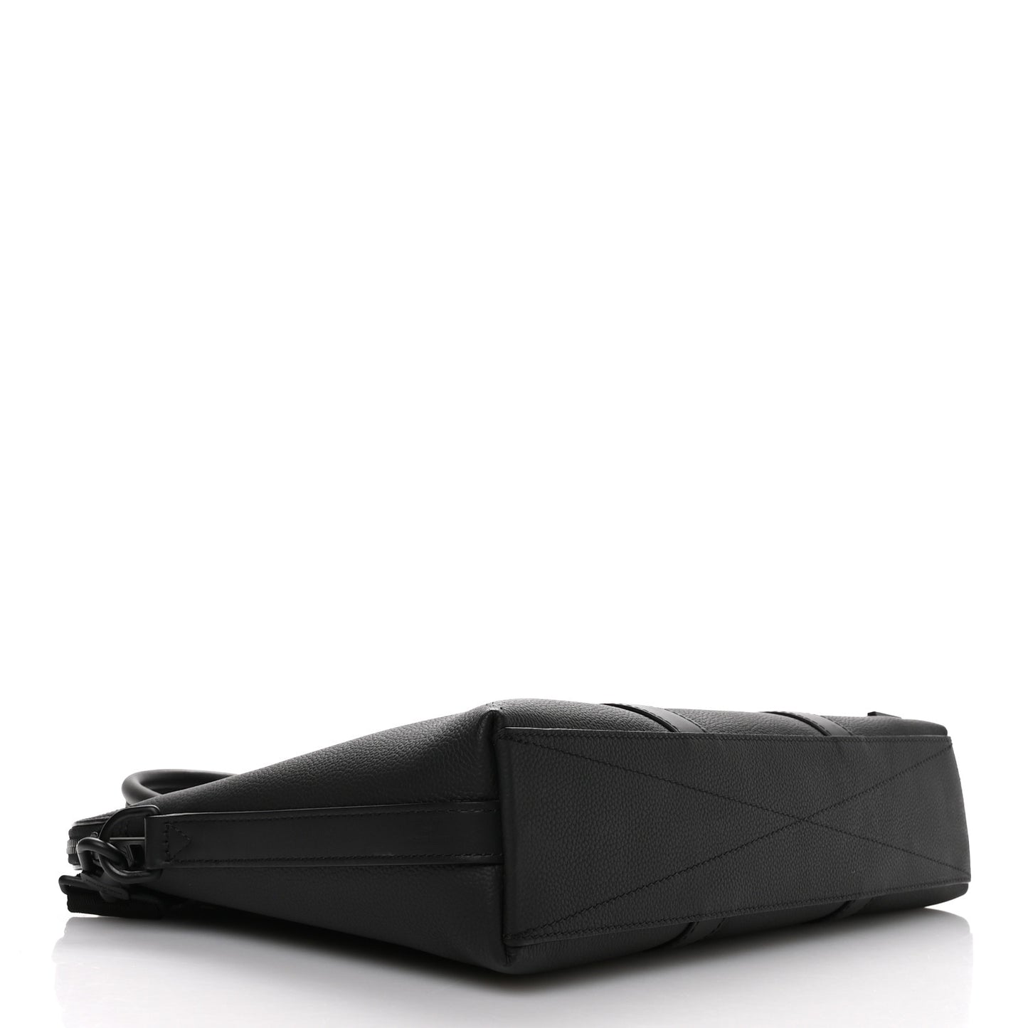 Calfskin Aerogram Takeoff Briefcase Black