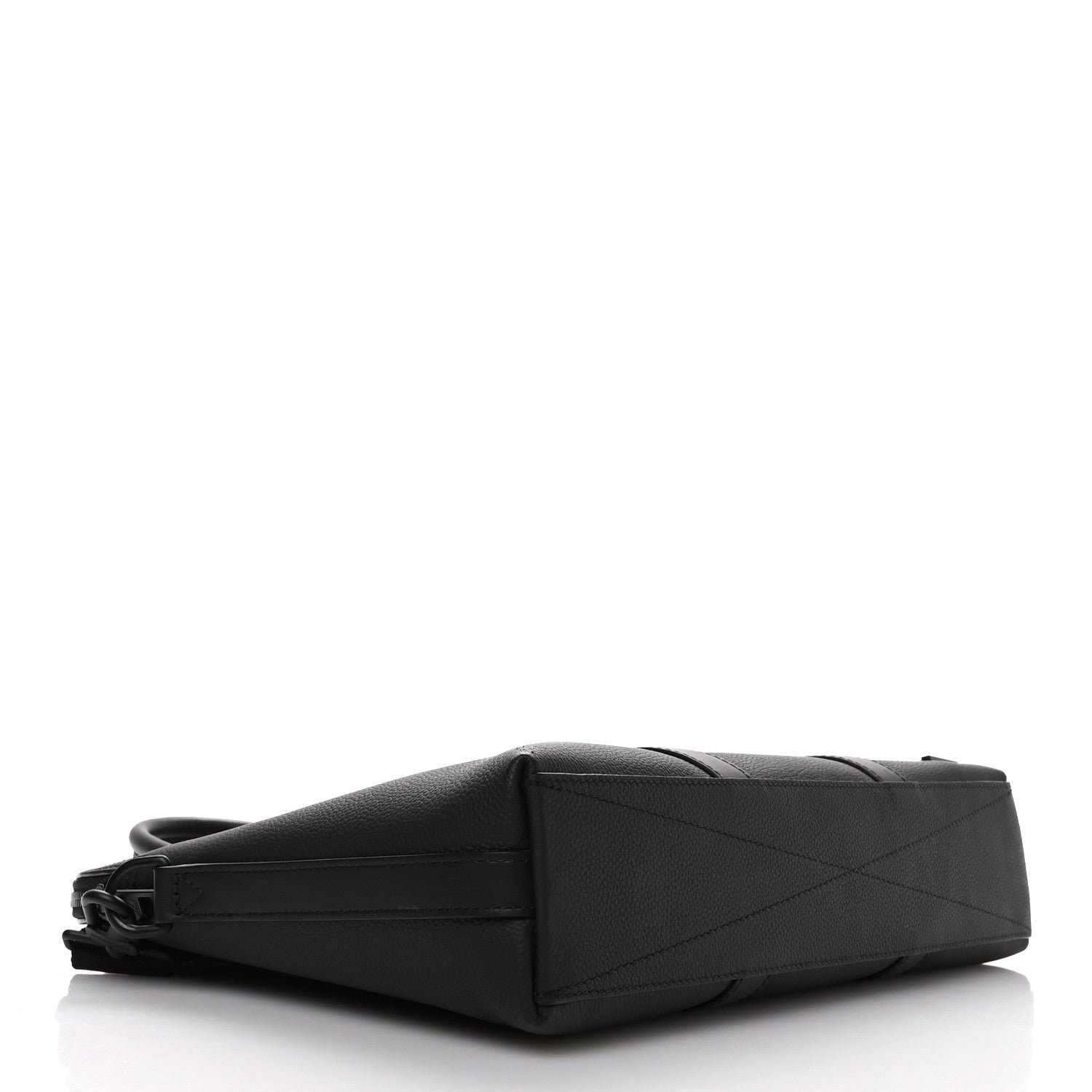 Louis Vuitton Calfskin Aerogram Takeoff Briefcase Black 4 of 9