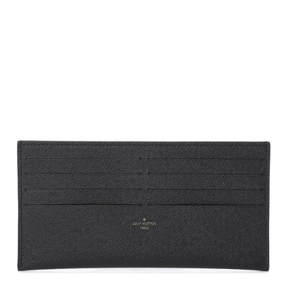 Louis Vuitton Calfskin Felicie Chain Wallet Card Holder Insert Black 1 of 6