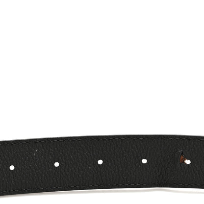 Louis Vuitton Calfskin Monogram 30mm LV Initiales Reversible Belt 100 40 Black 6 of 14