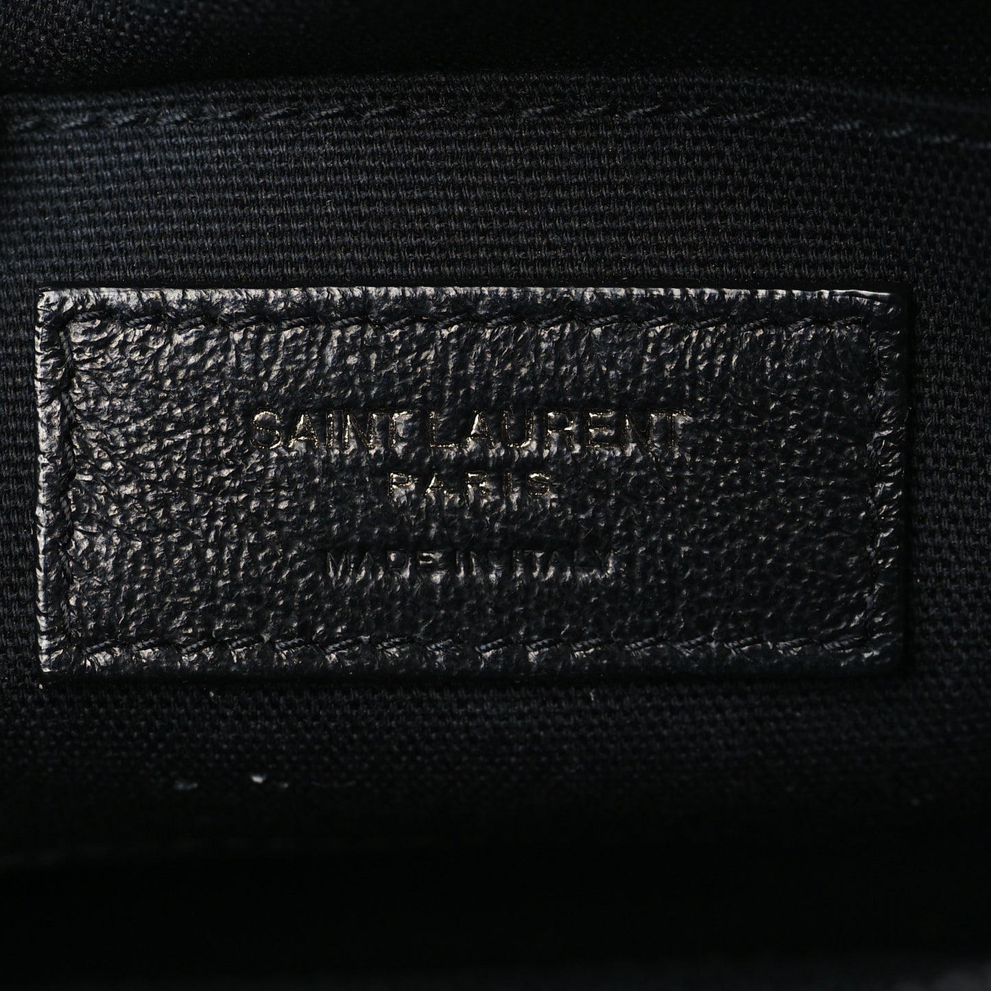 Grained Calfskin Small Camp Camera Bag Black