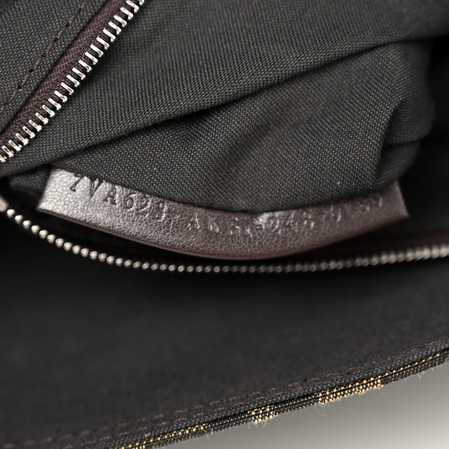 Fabric Jacquard FF 1974 Maxi Multipocket Baguette Tobacco Moro Black