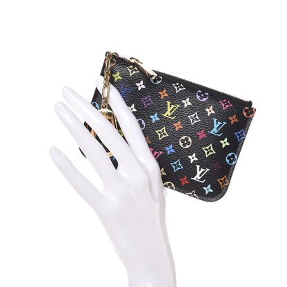 Louis Vuitton Monogram Multicolor Key Pouch Black Grenade 2 of 8