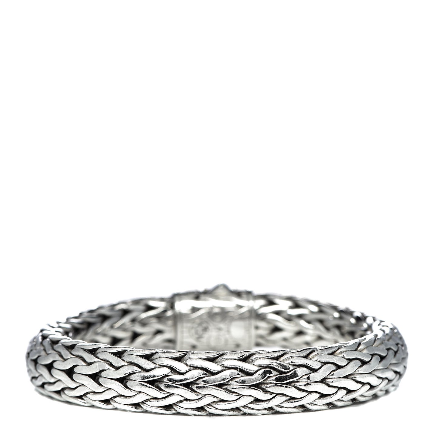 Sterling Silver Diamond 11mm Classic Chain Bracelet