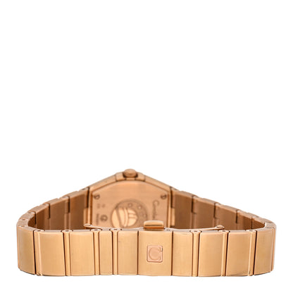 Omega 18K Red Gold Diamond Bezel Mother of Pearl 27mm Constellation Quartz Watch 123.55.24.60.55.004 3 of 4