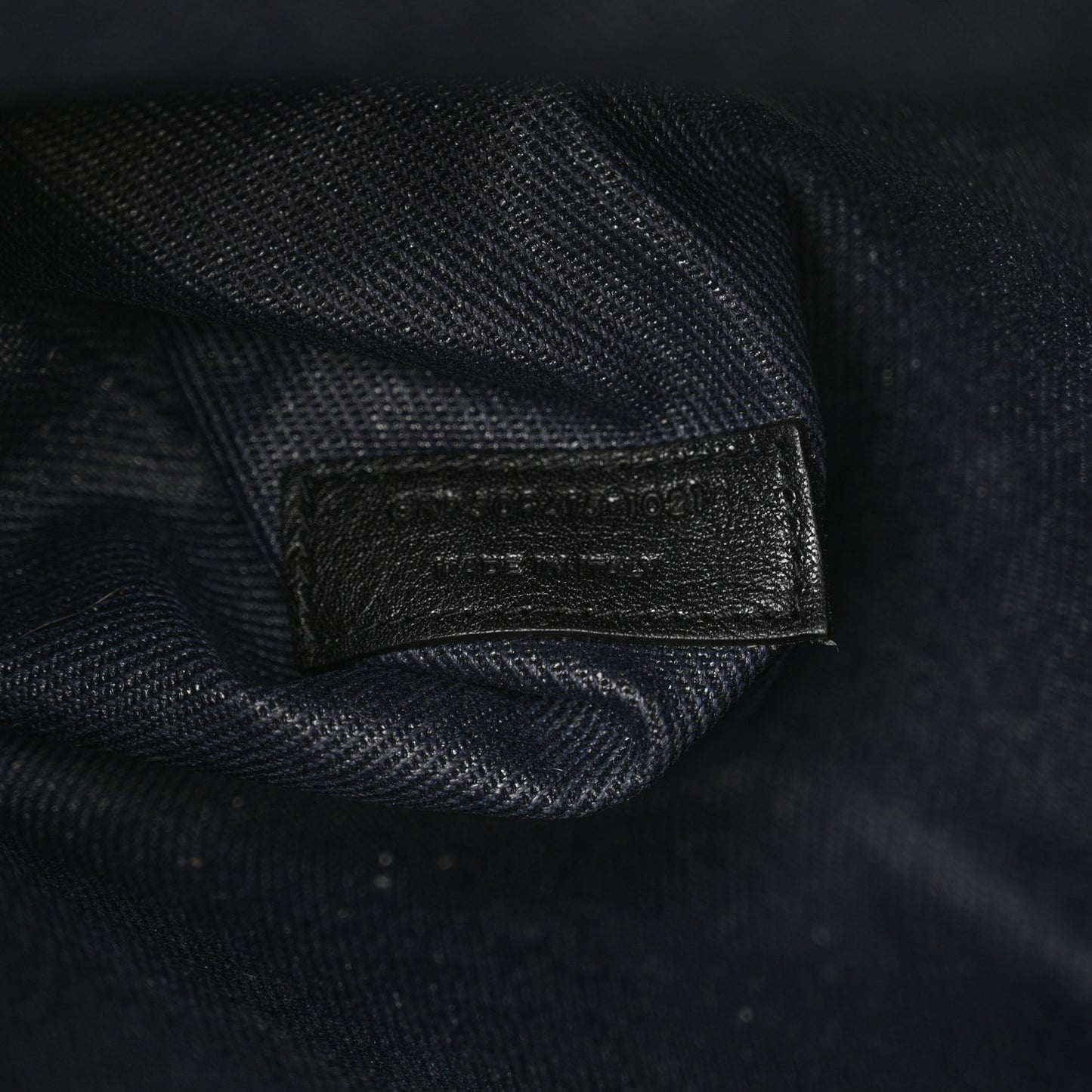 Linen Calfskin Rive Gauche Tote Navy