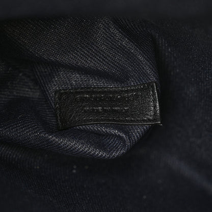 Saint Laurent Linen Calfskin Rive Gauche Tote Navy 7 of 12