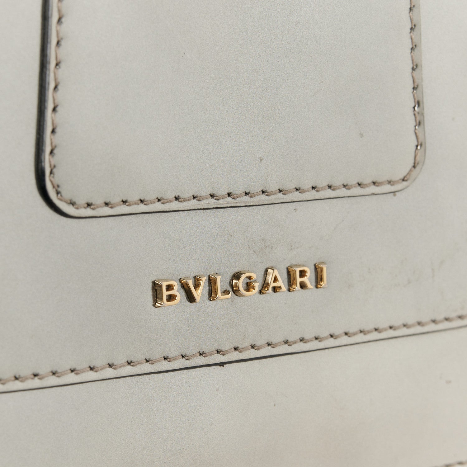 Bulgari Metallic Calfskin Serpenti Forever Top Handle Silver 7 of 10