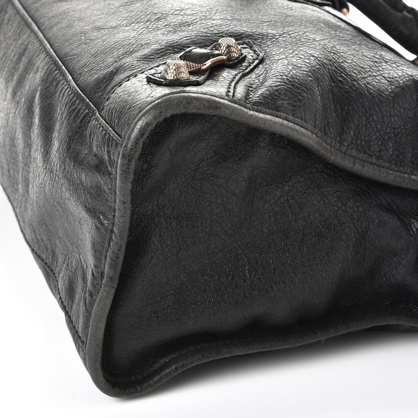 Agneau Giant 12 Rose Gold Hardware City Black