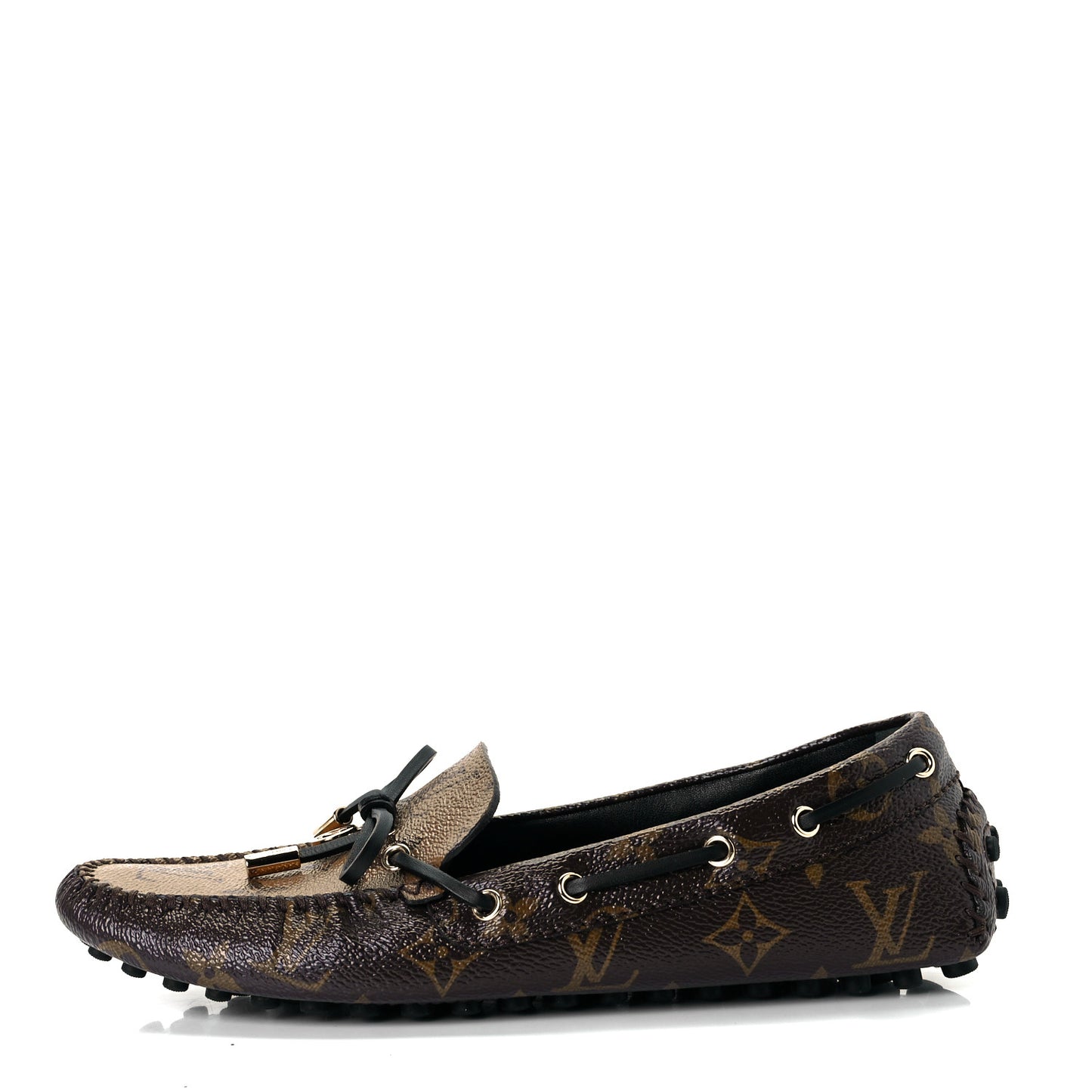 Patent Reverse Monogram Gloria Loafers 37.5