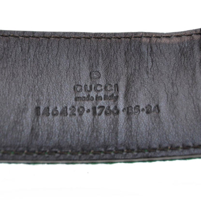Gucci Leather Web Belt 85 34 4 of 5